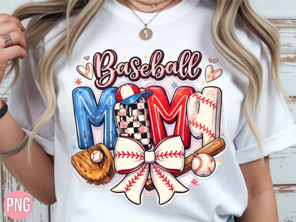 Baseball Mom Gameday PNG Design