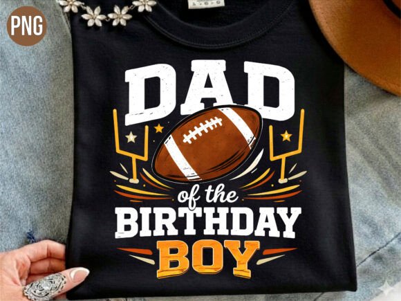 Dad of the Birthday Boy Football PNG Guide