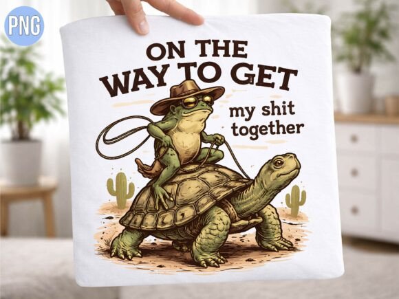 Evaluating the Frog Riding Turtle Western Desert PNG for Creative Projects