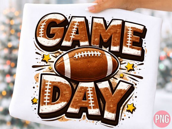 Game Day Football Texture PNG