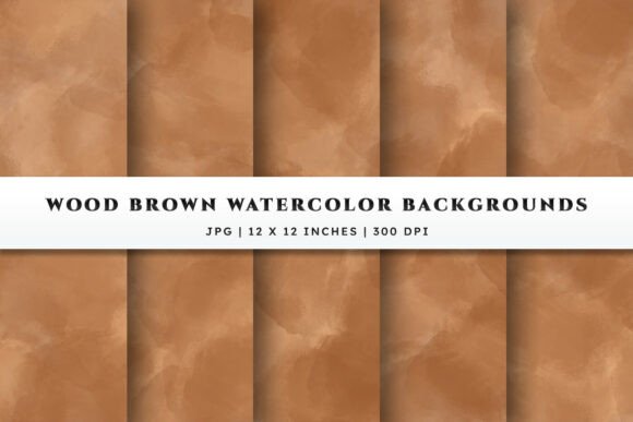 Integrating Wood Brown Watercolor Backgrounds into Professional Design Workflows