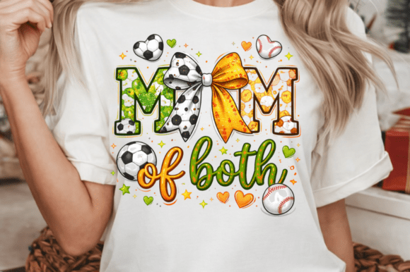Mom of Both Baseball and Softball PNG: The Ultimate Digital Design for Sports Families