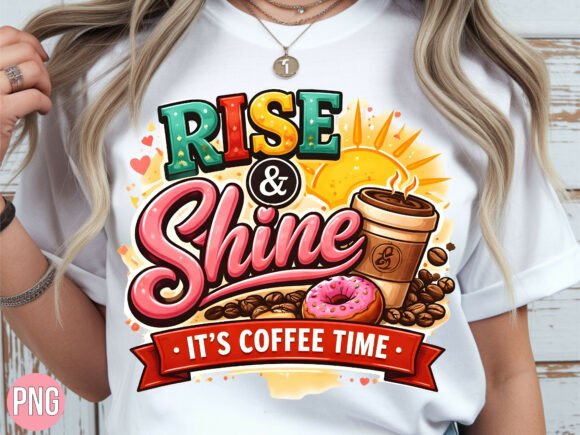 Rise and Shine Coffee and Donut PNG: Elevating Your Creative Projects with High-Quality Digital Design