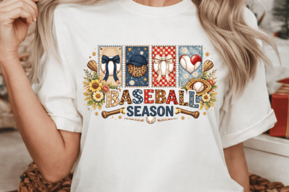 Unleash Creativity with the Baseball Season Coquette PNG Design for Sublimation